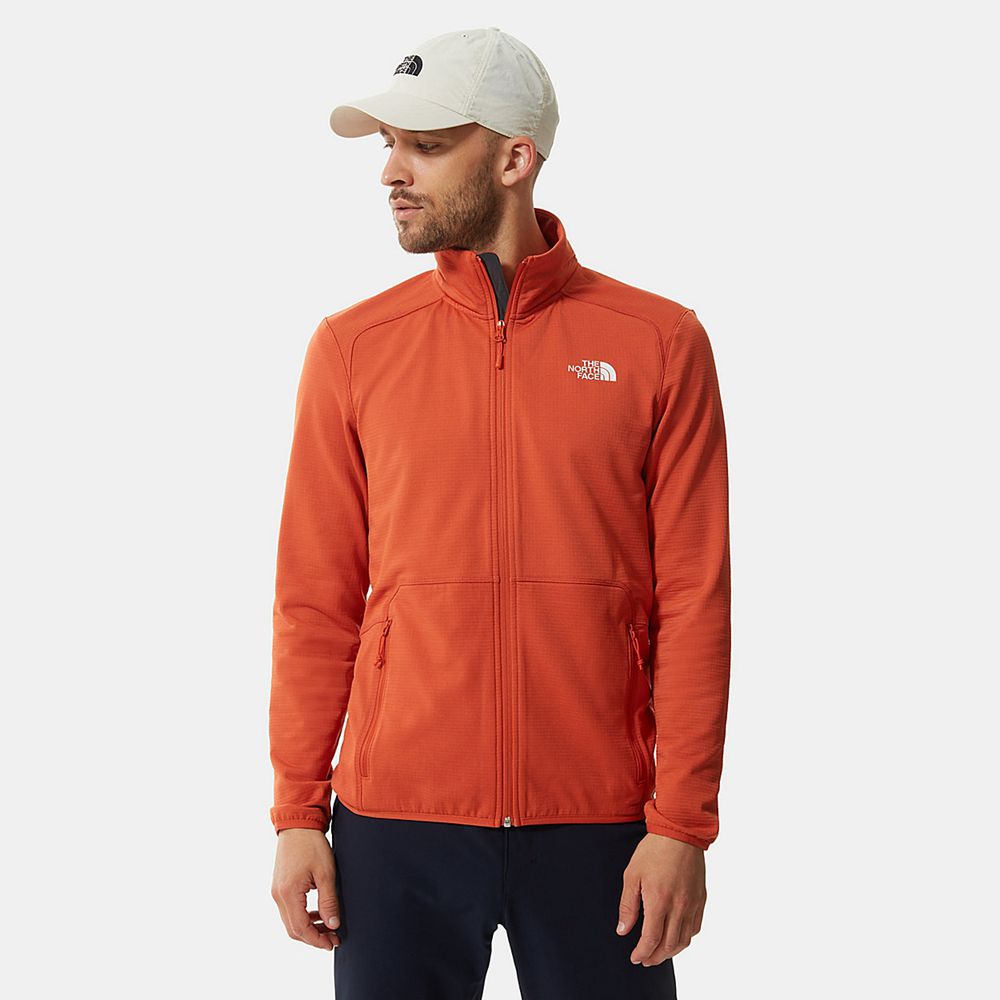 The North Face Fleece Jacket Mens Australia - The North Face Quest Orange Hiking (ZHG-896730)